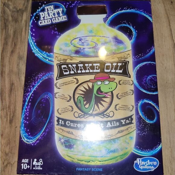 Hasbro SNAKE OIL It Cures What Ails Ya! FUN Family PARTY CARD GAME 2016 Sealed. - Picture 2 of 5